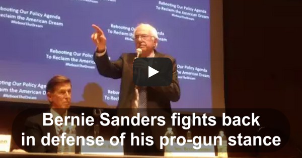 Bernie Sanders fights back pro gun