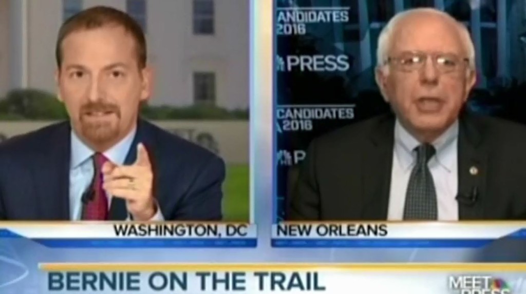 Bernie Sanders stops Chuck Todd cold when he tries to spin a false narrative.