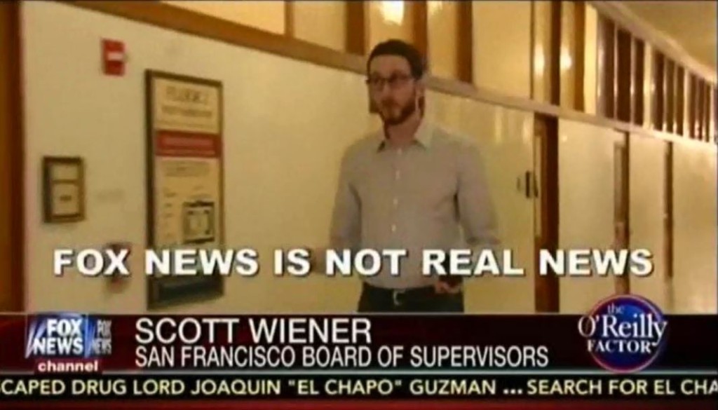Fox News is not real news San Francisco board of supervisor Scott Wiener