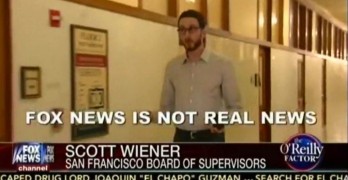 Fox News is not real news San Francisco board of supervisor Scott Wiener
