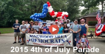 Kingwood Area Democrats in 2015 4th of July Parade