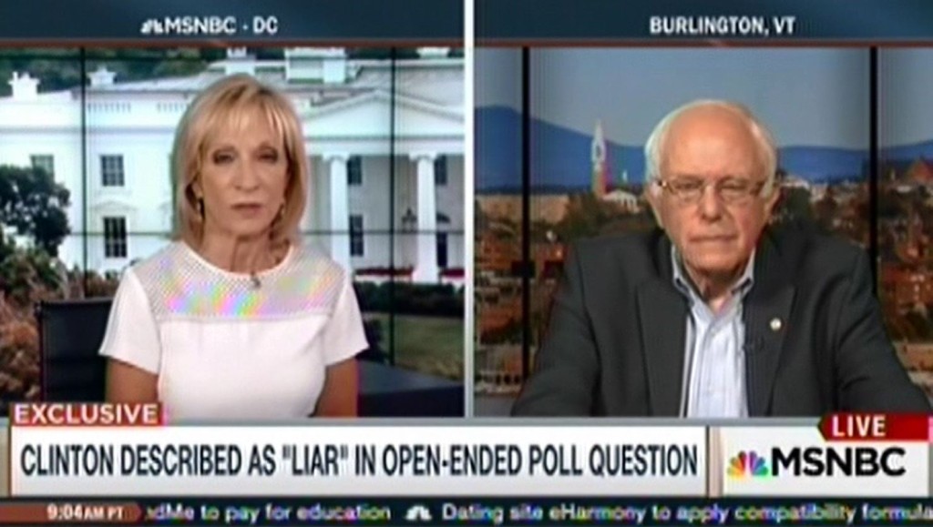 Bernie Sanders refuse to play silly media game in Andrea Mitchell interview