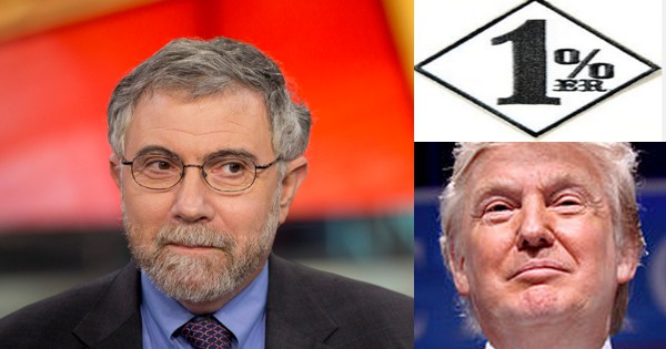 Donald Trump Paul Krugman one percenter