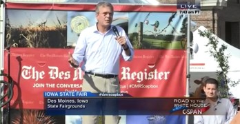 Jeb Bush channels brother's 'you are with us or against us' moment at the Iowa State Fair