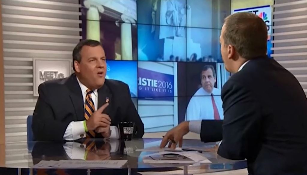 Chris Christie scolds and bullies Chuck Todd