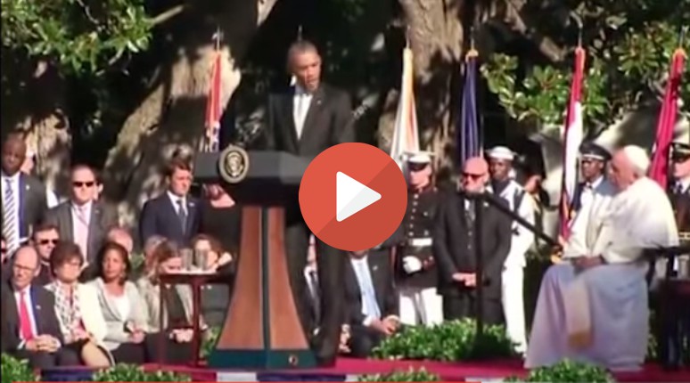 President Obama's speech at Pope Francis' visit to the White House
