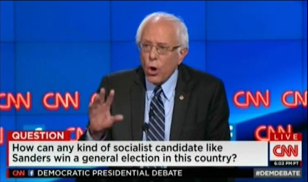 Bernie Sanders schooled red-bating Cooper & Clinton on Democratic Socialism 2