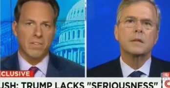 CNN's Jake Tapper takes on Jeb Bush for defending brother on 9-11 while blaming Hillary Clinton on Benghazi.