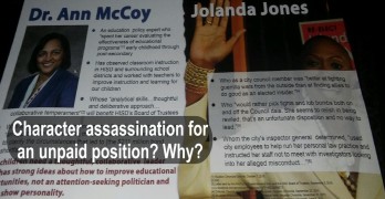 Jolanda Jones, Ann McCoy, Character Assassination, HISD District 4