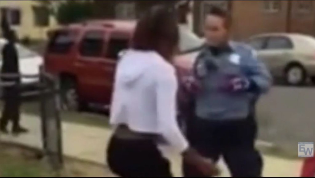 White Cop attempts to disperse black teenagers -- Guess what happens.