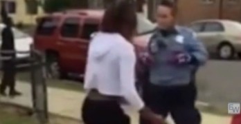 White Cop attempts to disperse black teenagers -- Guess what happens.