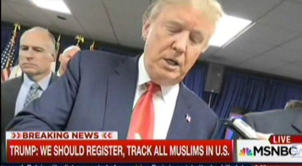 Donald Trump wants to register all American Muslims