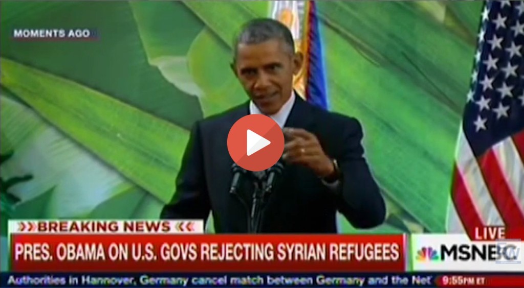 Obama lashes out at governors and fearmongering Republican candidates on refugee crisis