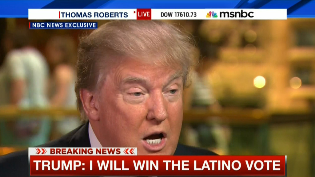Trump say he will win the latino vote