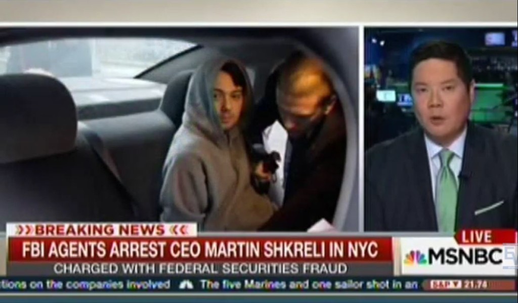 Drug price gouging CEO Martin Shkreli arrested