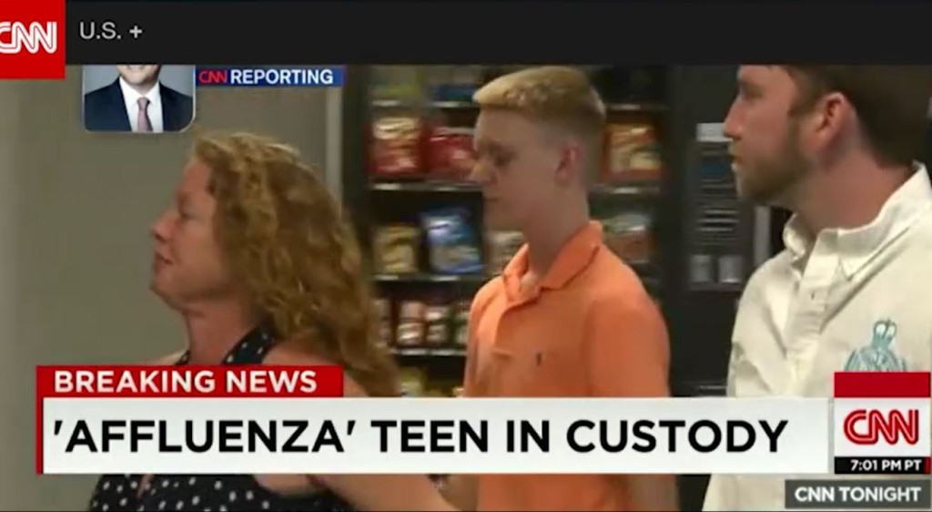 Ethan Couch, the affluenza kid too rich to go to jail was arrested.