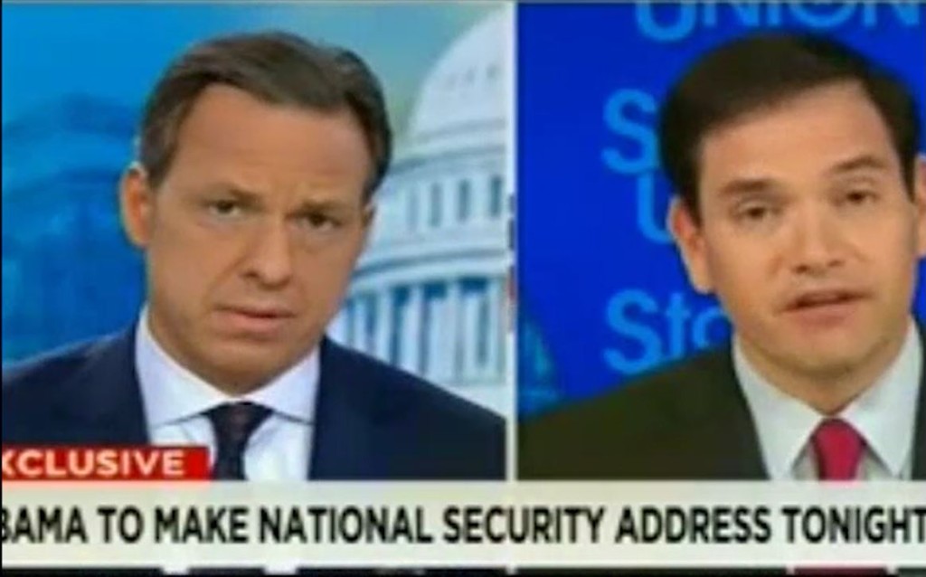 Jake Tapper called out Marco Rubio's vote to allow potential terrorist to purchase guns (VIDEO.