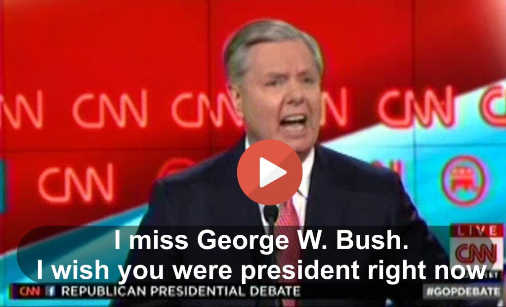 Lindsey Graham - I miss George W Bush. I wish you were president right now (VIDEO)