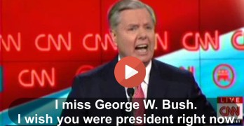Lindsey Graham - I miss George W Bush. I wish you were president right now (VIDEO)