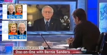Bernie Sander takes it to Hillary Clinton by controlling ThisWeek interview