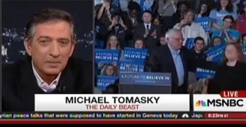 Bernie Sanders' 2016 election candidacy dismissed by smug journalist.