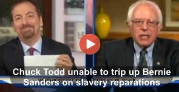 Chuck Todd failed at attempt to trip up Bernie Sanders on slavery reparations 2