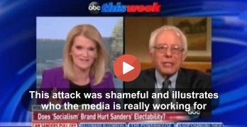 ThisWeek Martha Raddatz shamefully tries to scare Americans about Bernie Sanders rattling Wall Street & Markets (VIDEO)