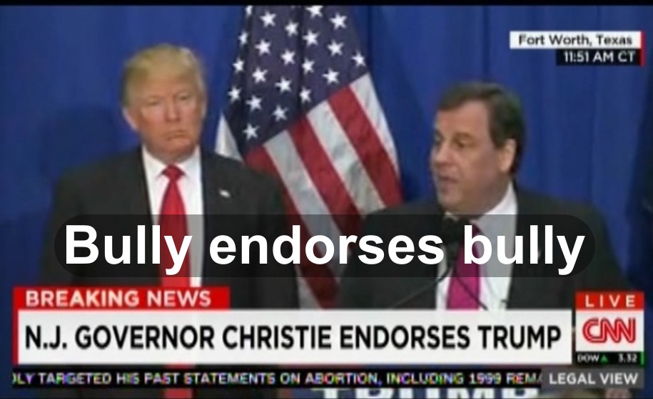 Chris Christie endorses Donald Trumo