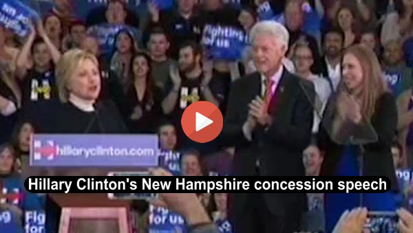 Hillary Clinton's New Hampshire concession speech