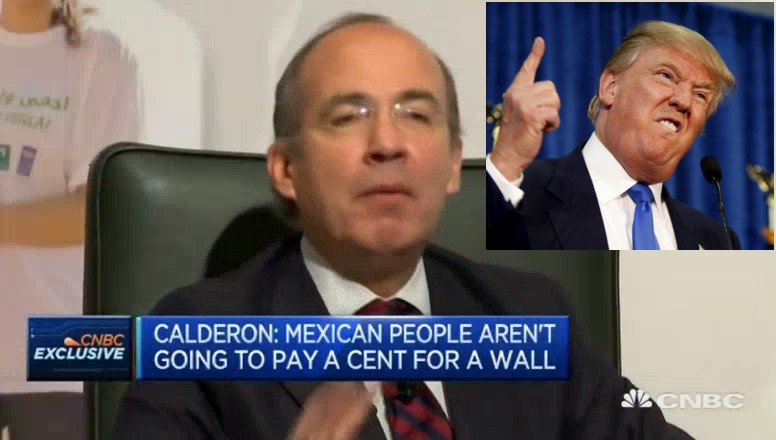 Mexican President Felipe Calderon, Donald Trump