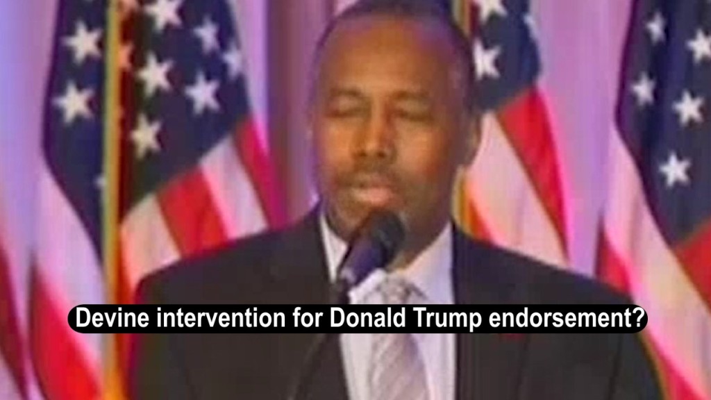 Ben Carson implies that God told him to endorse Donald Trump (VIDEO)