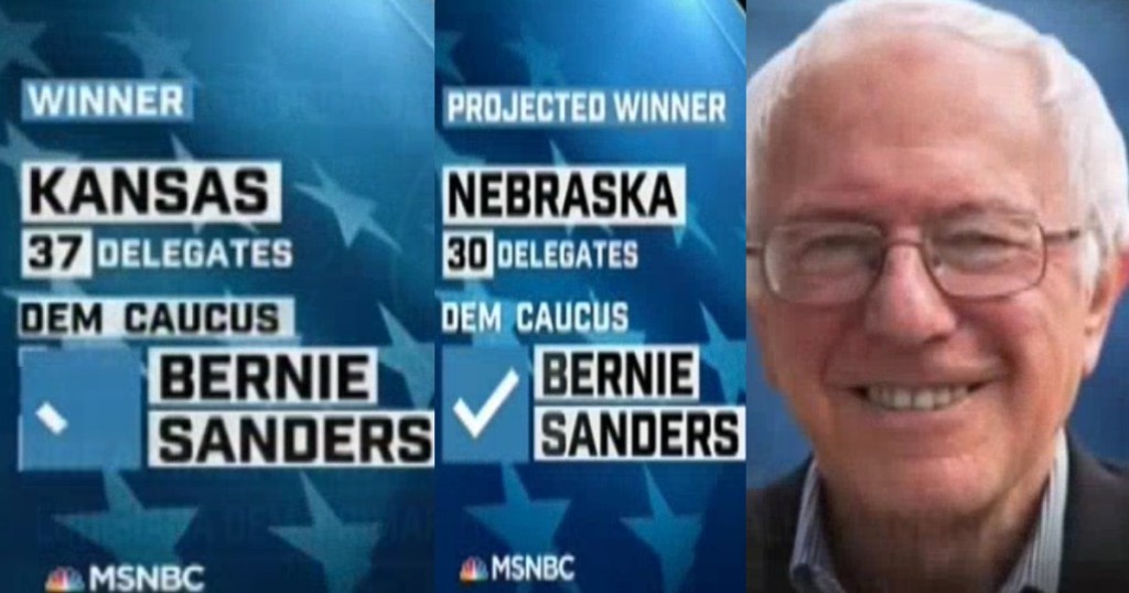 Bernie Sanders wins Nebraska and Kansas