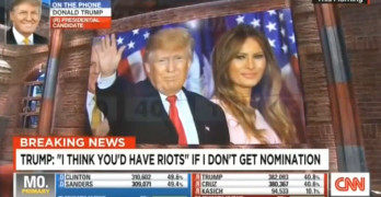 Donald Trump implicitly threatens riots if he does not get the nomination