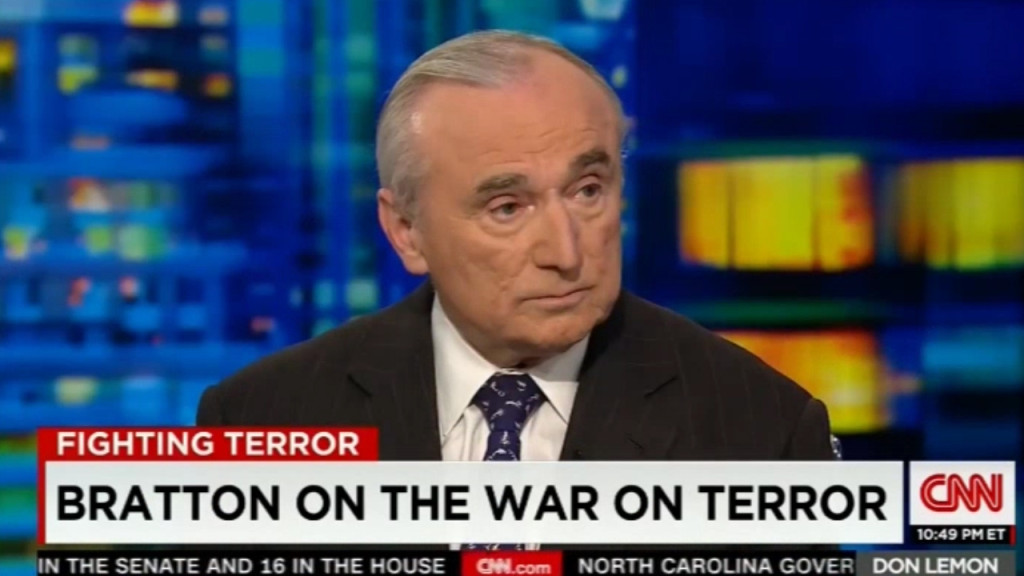 William Bratton New York City Commissioner - 'Bigger threat at the moment is from our own citizens'