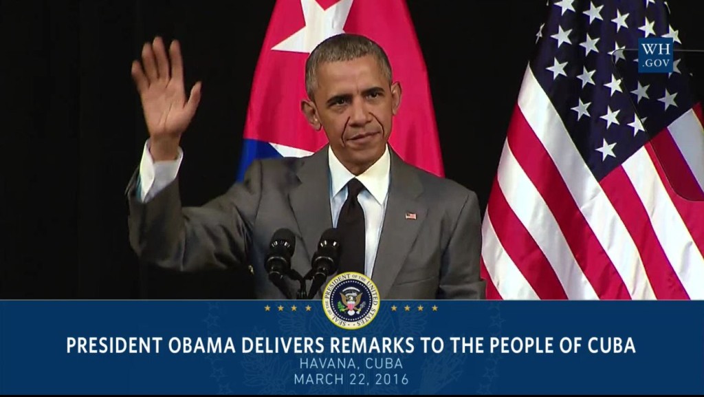President Obama Delivers Remarks to the People of Cuba.