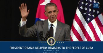 President Obama Delivers Remarks to the People of Cuba.