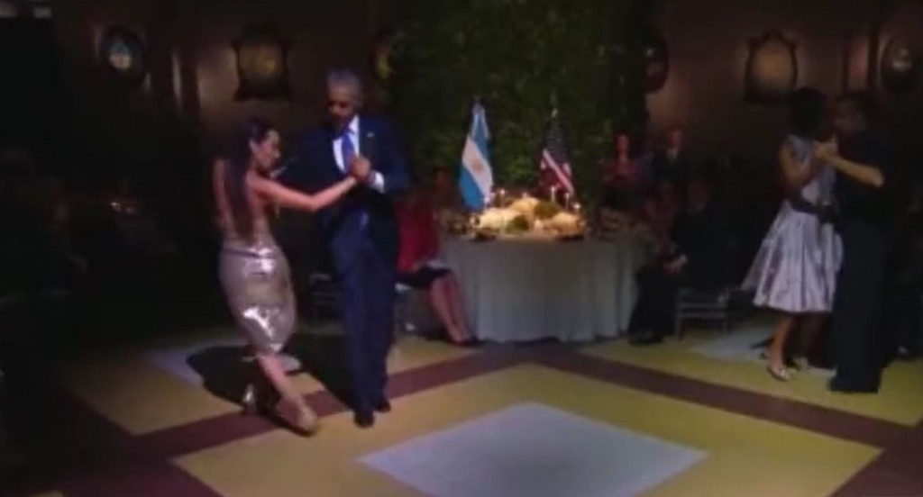 President Obama dancing the Tango