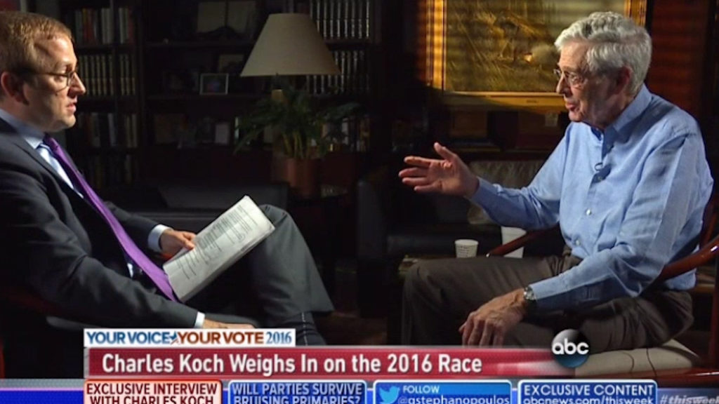 Even a Koch Brother is scare of a Republican Presidency