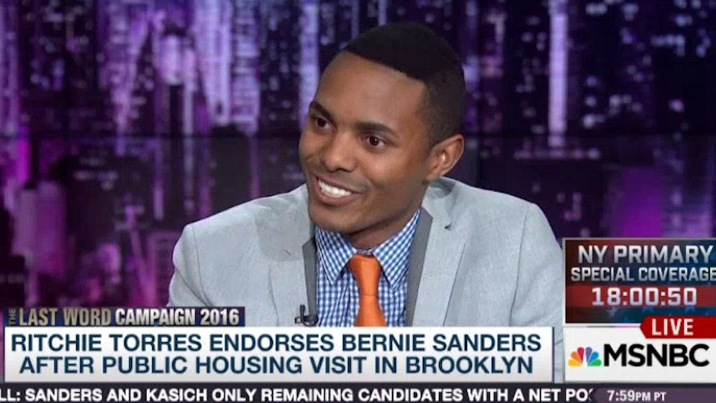 Ritchie Torres endorses Bernie Sanders