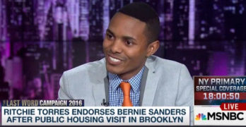 Ritchie Torres endorses Bernie Sanders