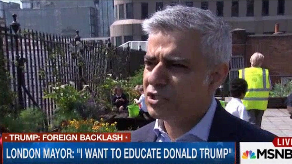 Muslim London Mayor schools Donald Trump