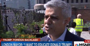 Muslim London Mayor schools Donald Trump
