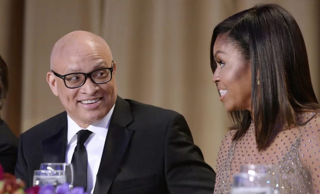 Larry Wilmore and Michelle Obama at White House Correspondents Dinner