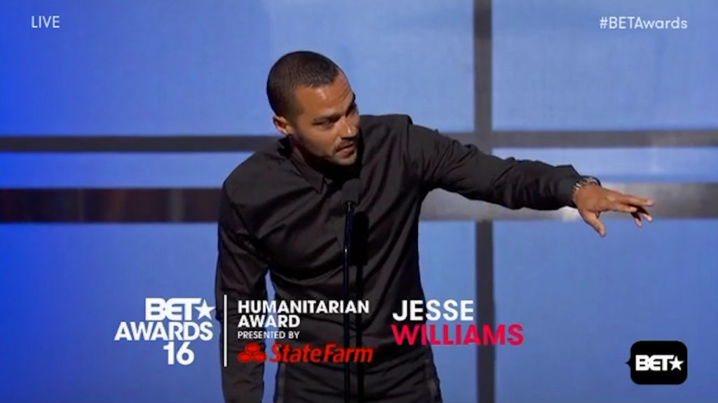 Jesse Williams BET Humanitarian Award