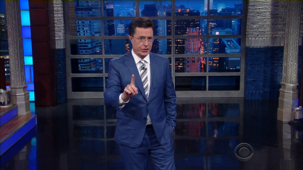 Stephen Colbert unveils one of Trump's secret weapons (VIDEO)