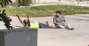 An unarmed black man shot by police