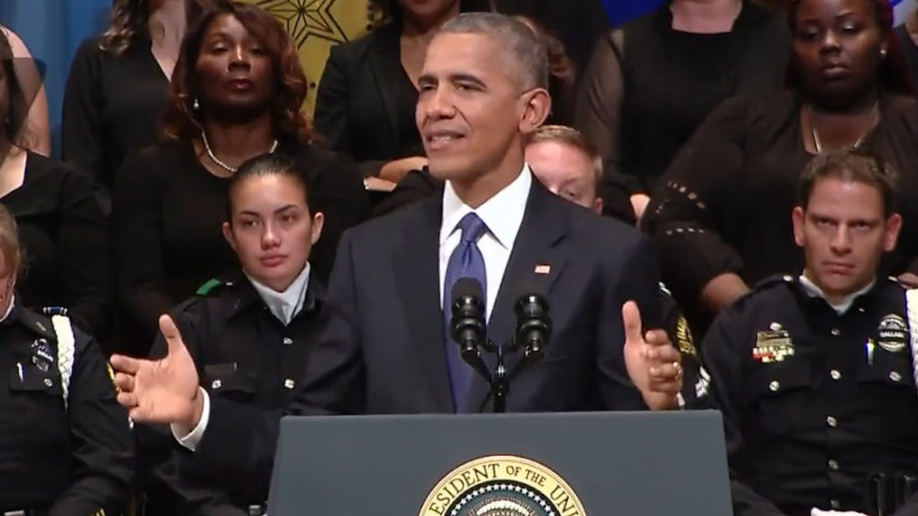 President Obama's exceptional speech at Police Memorial