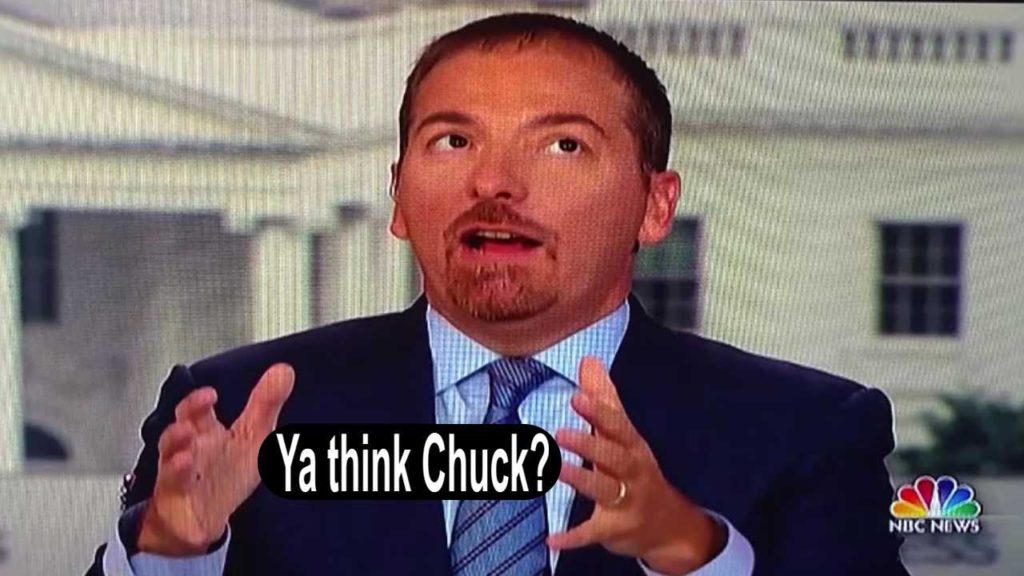If Chuck Todd knows this why does he give the Clinton Foundation story credence