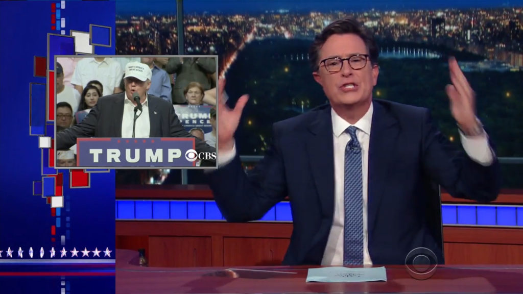 Stephen Colbert ridicules Trump appeal to black voters