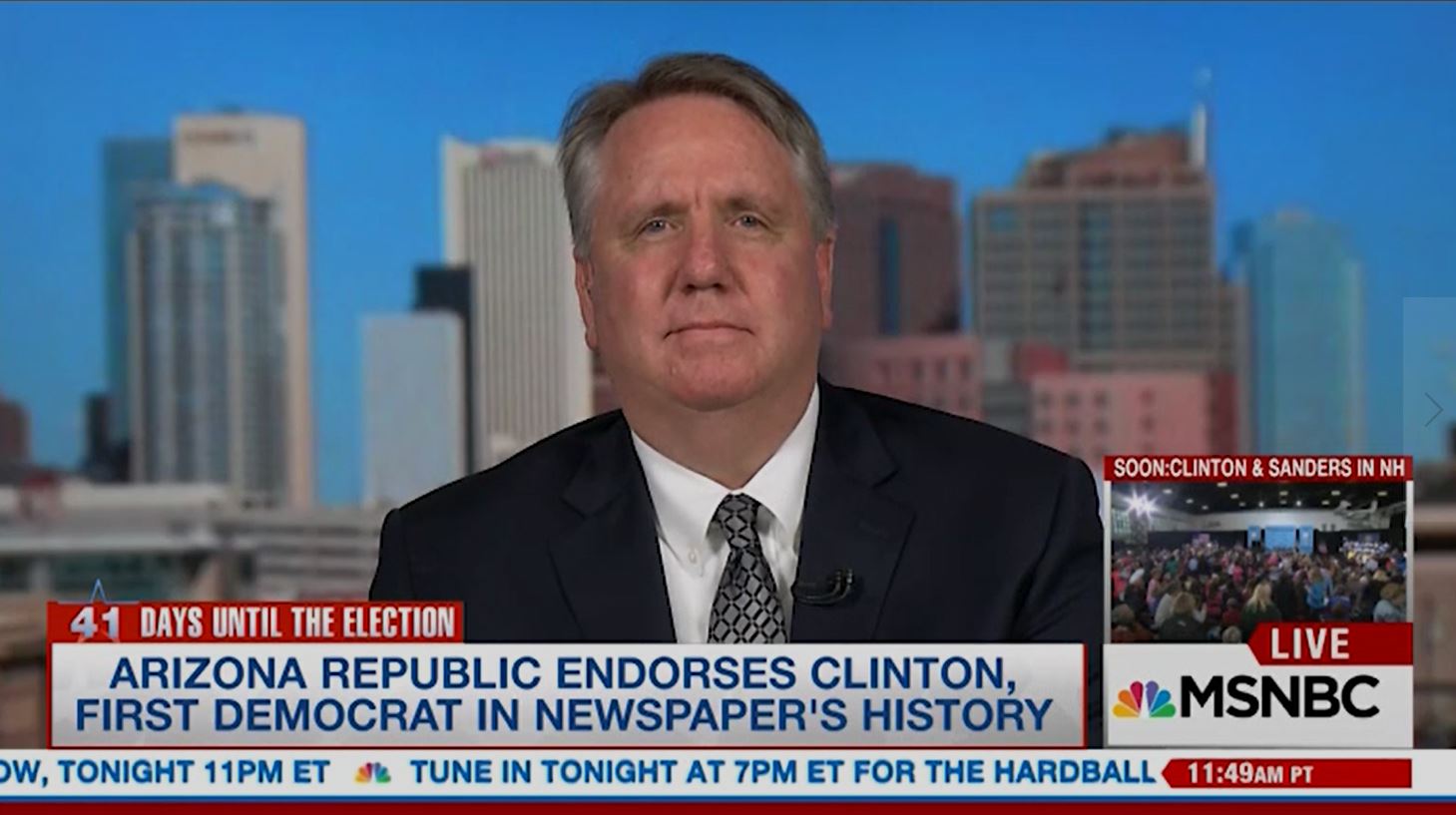 The Arizona Republic Endorses Clinton, 1st Democrat Ever. Editor Tells Why